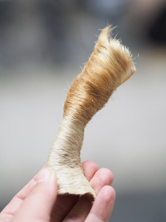 Vufferiet's favoritter Hestehuds strimmel m. pels - 1 stk