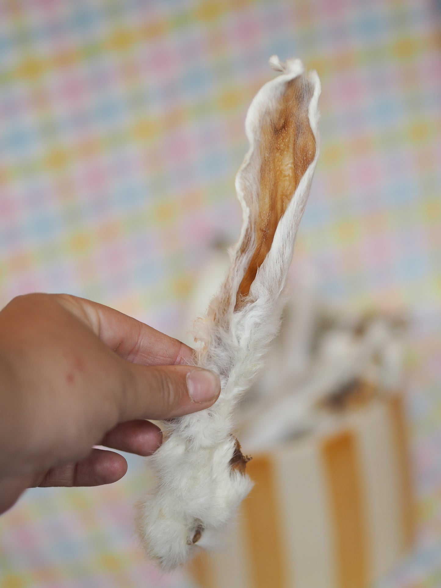 Vufferiet's favoritter Kaninører m. pels - 150g.