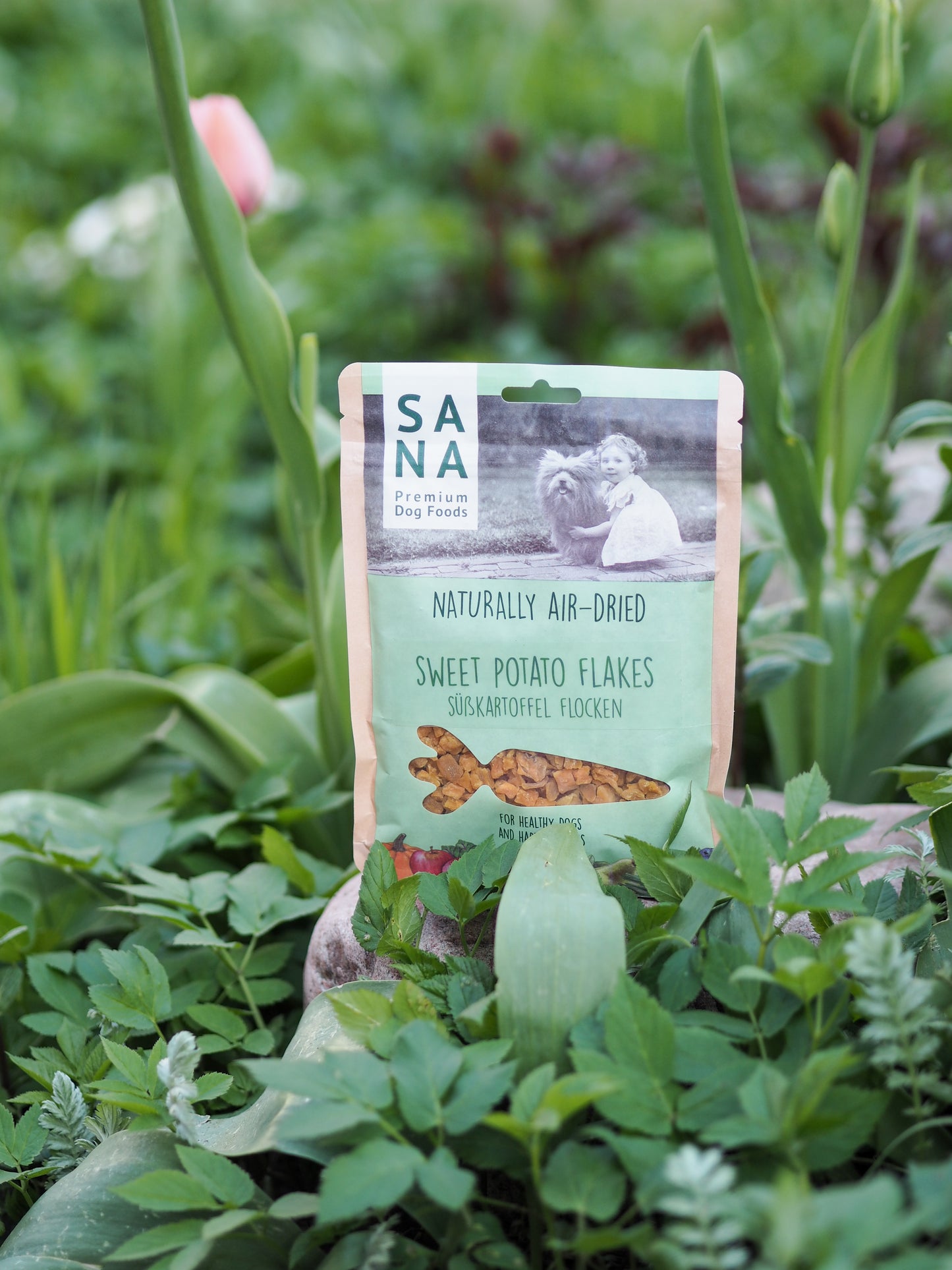 Sanadog Søde Kartoffel flager - 150g