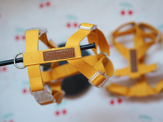 Collarfull håndlavet Y-sele - Gul