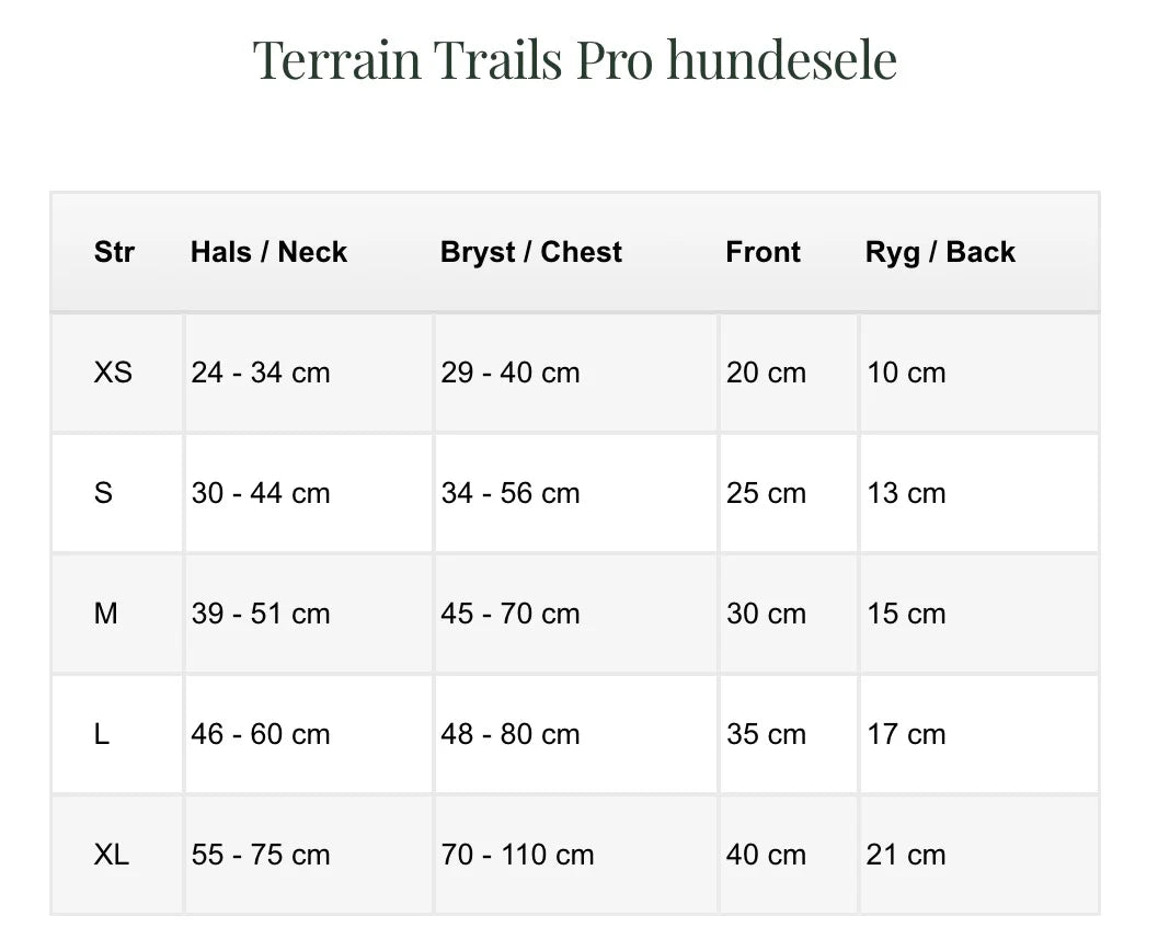 Terrain Trails Pro Hundesele - Olive