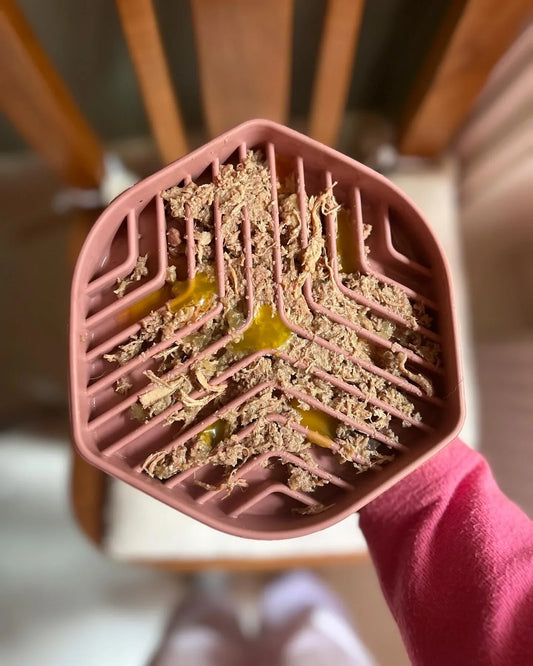 Slowfeeder madskål stripes