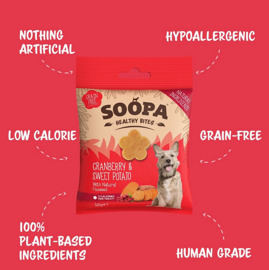 SOOPA Healthy Bites Tranebær Og Søde Kartofler - 50g