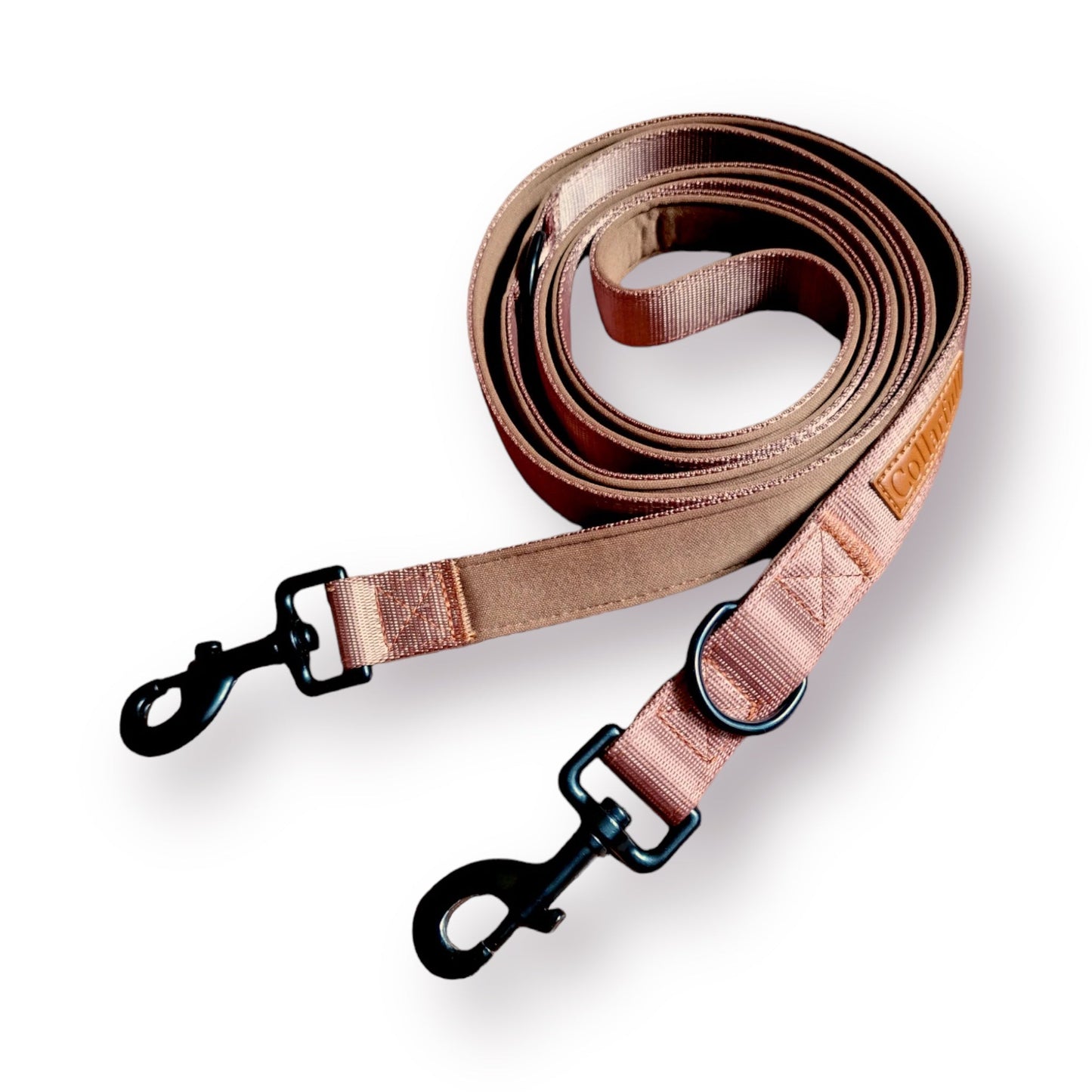 Adjustable dog leash - Caramel Luxury