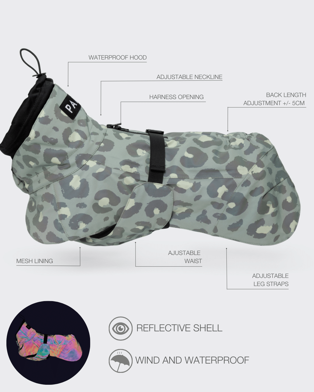((PRE-ORDER)) Paikka Visibility regnfrakke Grøn Leo