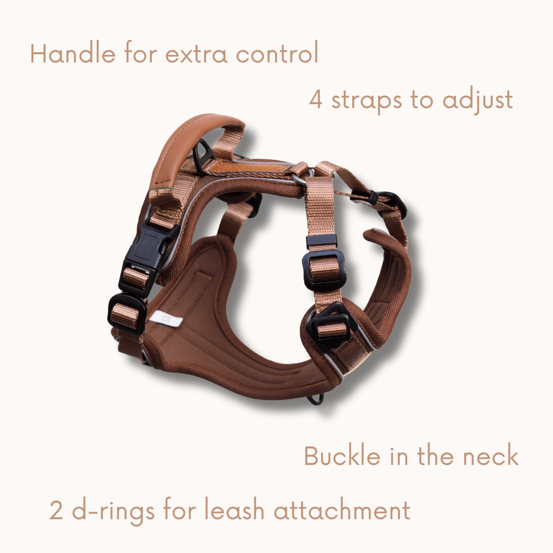 Terrain Trails Pro Hundesele - Caramel