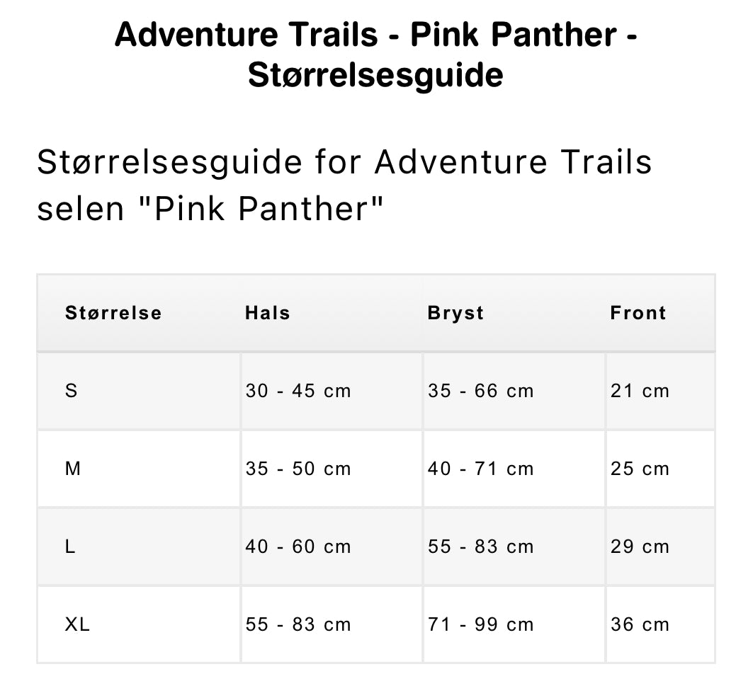 Adventure Trails Dog Harness - Pink Panther