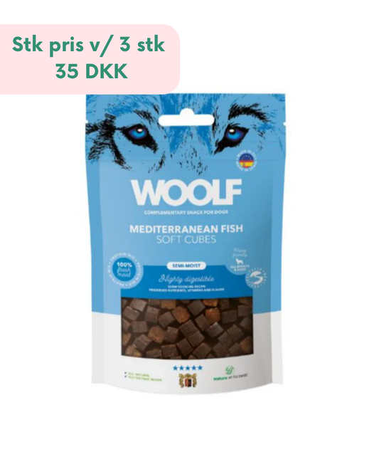 Woolf Soft Cubes Mediteranean Fish - 100g