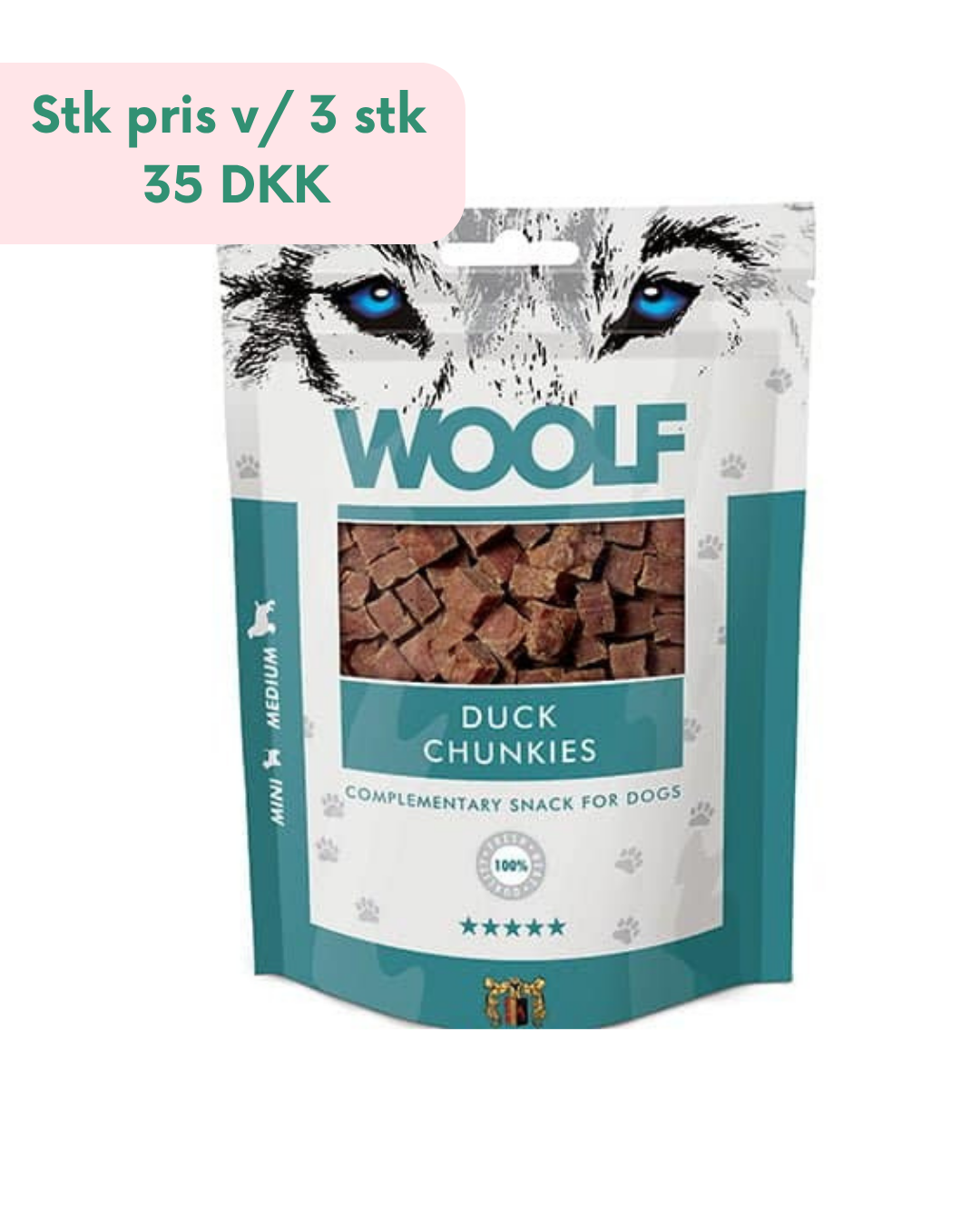 Woolf Duck Chunkies - 100g