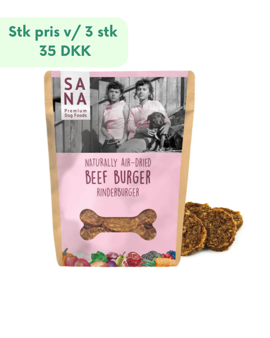 Sanadog Oksekødsburger - 100 g