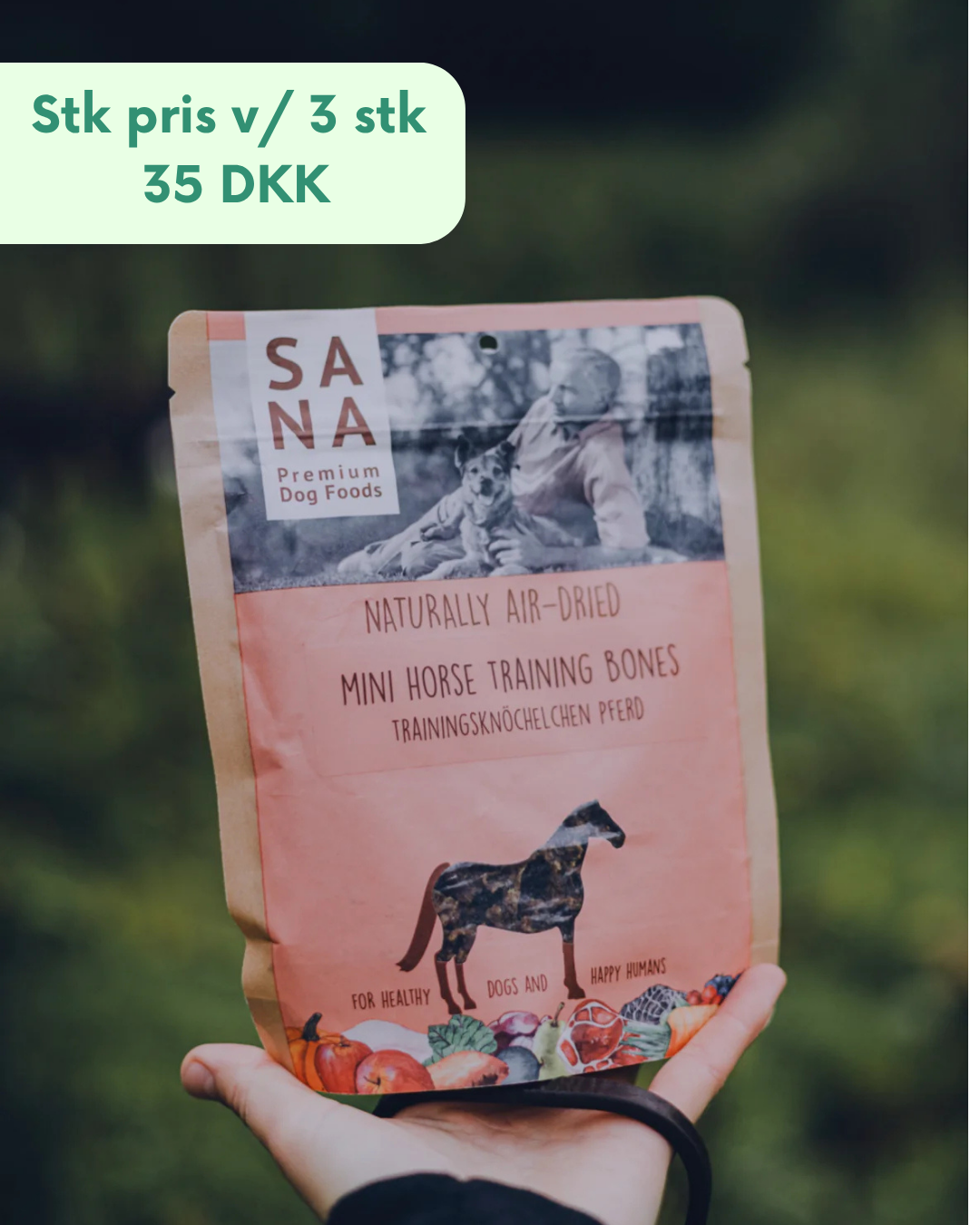 Sanadog mini treats horse - 100g 