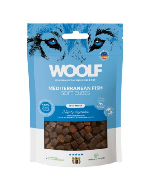Woolf Soft Cubes Mediterranean Fish - 100g