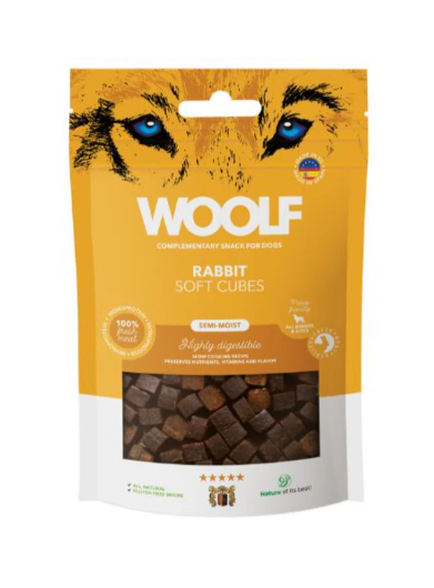 Woolf Soft Cubes Rabbit - 100g