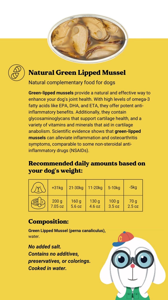 Canumi Grønlæbet musling