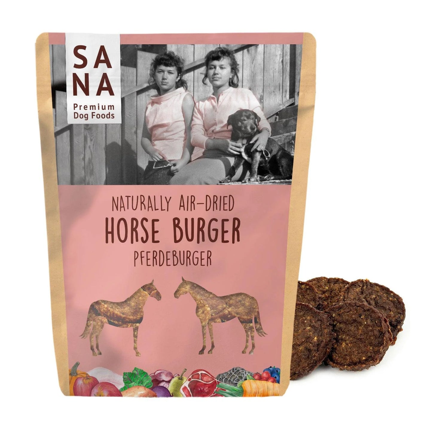 Sanadog Hesteburger - 100g